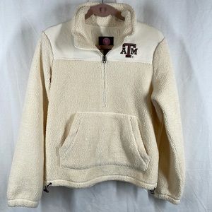G111 Carl Banks A&M aggies Sherpa fleece jacket pullover